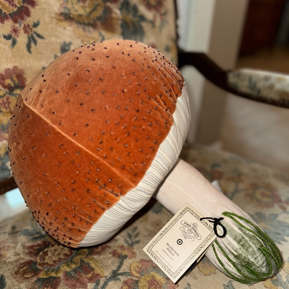 John Derian Mushroom Pillow